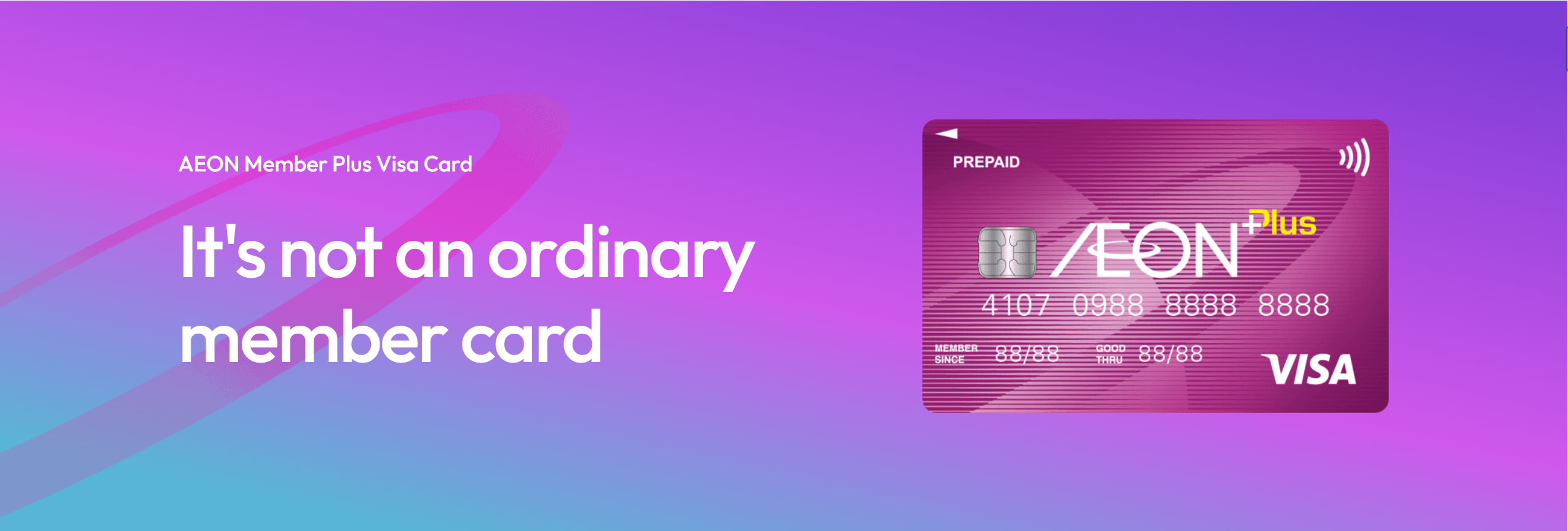 It's not an ordinary member card